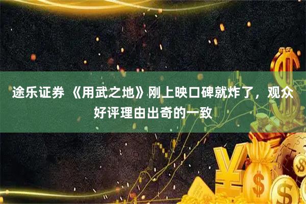 途乐证券 《用武之地》刚上映口碑就炸了，观众好评理由出奇的一致